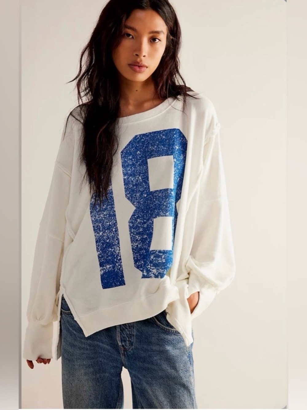 We The Free Camden Oversized Graphic Sweatshirt XS